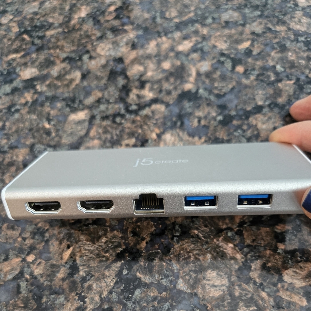 J5create Silver Mini Dock Hub